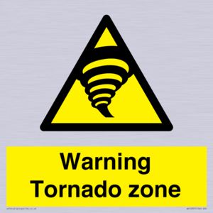 Warning Tornado zone